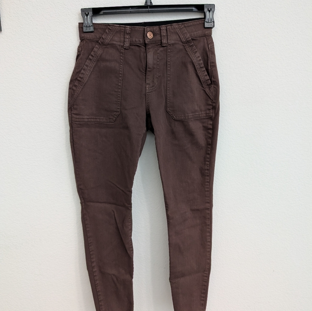 Burgundy Casual Pants